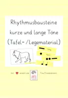 Vorschau - Bildkarten - kurze und lange Töne - Rhythmusbausteine: Tafelmaterial - Deckblatt