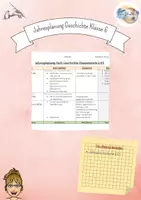 Vorschau - Lehrpläne/Lehrermaterial - Jahresplanung Geschichte Klassenstufe 6 RS BY - Deckblatt