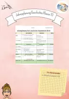 Vorschau - Lehrpläne/Lehrermaterial - Jahresplanung Geschichte Klassenstufe 10 RS - Deckblatt