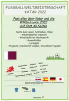 Vorschau - Arbeitsblätter - FußballWeltmeisterschaft Katar 2022 kleine Werkstatt - Deckblatt