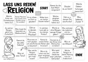 Vorschau - Stationenlernen - Religion / Weltreligionen Spiel "Lass uns reden!" - Seite 2