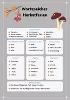 Vorschau - Arbeitsblätter - Würfelgeschichte Herbstferien + Vorlage - Seite 2