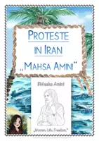 Vorschau - Mal- und Bastelvorlagen - Proteste in Iran - Mahsa Amini (als Plakat / zum Gestalten) #IranFrauenrechte - Deckblatt