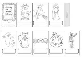 Vorschau - Arbeitsblätter - Spooky Leporello - Seite 3