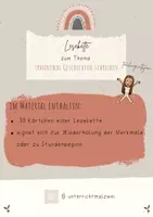 Vorschau - Spiele - Lesekette zum Thema 'Spannende und gruselige Geschichten schreiben' - Deckblatt