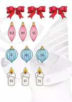 Vorschau - Aufgabenkarten - Rechen-Weihnachtsbäume 2. Klasse - ZR 100 - ZÜ mit Einern - Seite 2