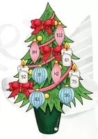 Vorschau - Aufgabenkarten - Rechen-Weihnachtsbäume 2. Klasse - ZR 100 - ZÜ mit Einern - Seite 3