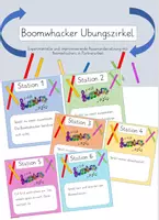 Vorschau - Stationenlernen - Boomwhacker Übungszirkel, Experimentieren - Deckblatt