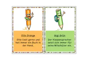 Vorschau - Arbeitsblätter - Schreibspaziergang Klasse Kunterbunt, Laufdiktat anderer Art, Schreibschrift , Klasse 2+3 - Seite 2