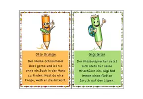 Vorschau - Arbeitsblätter - Schreibspaziergang Klasse Kunterbunt, Laufdiktat anderer Art, Schreibschrift, Klasse 3+4 - Seite 2