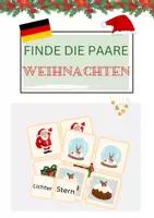 Vorschau - Arbeitsblätter - Memory® Weihnachten Deutsch - Deckblatt