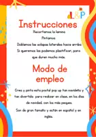 Vista previa - Juegos / Gamificación - Postal Pop-up de navidad para colorear - página 1