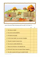 Vorschau - Arbeitsblätter - Picture Reading Comprehension Autmn/Fall (Englisch) - Deckblatt