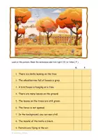 Vorschau - Arbeitsblätter - Picture Reading Comprehension Autmn/Fall (Englisch) - Seite 3