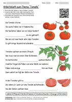 Vorschau - Arbeitsblätter - Lernposter + Arbeitsblatt "Tomate" + Onlineübung & MP3 + Mindmap + Infografik - Seite 1