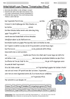 Vorschau - Arbeitsblätter - Lernposter + Arbeitsblatt "Trojanisches Pferd" + Onlineübung & MP3 + Mindmap + Infografik - Seite 1