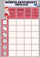Vorschau - Arbeitsblätter - Würfelgeschichte Nikolaus - Seite 1