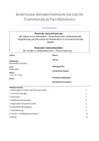 Vorschau - Stundenentwürfe - Unterrichtsentwurf (Examen) - Prozentrechnung (modellieren) - Seite 1