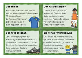 Vorschau - Aufgabenkarten - Lese- und Abschreibkarten Fußball - Seite 2