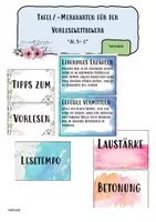 Vorschau - Präsentationen/Tafelbilder - Tafelkarten - Tipps zum Vorlesen, Vorlesewettbewerb, Jg. 5-10 - Deckblatt