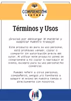 Vista previa - Hojas de trabajo - Ejercicio de Comprensión Lectora #1 - página 3