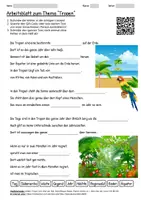 Vorschau - Arbeitsblätter - Arbeitsblatt "Tropen" + Onlineübung & MP3 + Mindmap + Infografik - Deckblatt