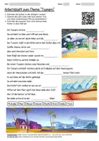 Vorschau - Arbeitsblätter - Lernposter + Arbeitsblatt "Tsunami" + Onlineübung & MP3 + Mindmap + Infografik - Seite 1