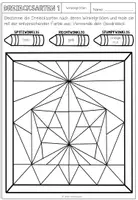 Vorschau - Arbeitsblätter - DREIECKE - Malen nach Dreiecksarten (Arbeitsblätter) - Seite 1