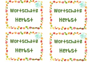Vorschau - Anderer Materialtyp - Wortschatzheft Herbst - Deckblatt