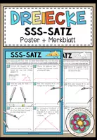 Vorschau - Poster - SSS-SATZ - Dreiecke konstruieren (Poster + Merkblatt) - Deckblatt