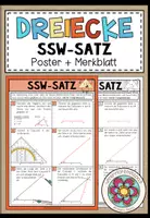 Vorschau - Poster - SSW-SATZ - Dreiecke konstruieren (Poster + Merkblatt) - Deckblatt