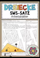 Vorschau - Arbeitsblätter - SWS-SATZ - Dreiecke konstruieren (Arbeitsblätter) - Deckblatt