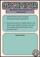 Vorschau - Arbeitsblätter - Geschwister - fertige Doppelstunde mit Videomaterial - Seite 2