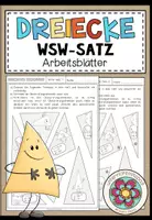 Vorschau - Arbeitsblätter - WSW-SATZ - Dreiecke konstruieren (Arbeitsblätter) - Deckblatt