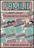 Vorschau - Unterrichtsreihen - Familie - ganze Einheit für den Ethikunterricht - Deckblatt