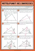 Vorschau - Poster - Inkreismittelpunkt im Dreieck | Poster & Merkblatt Mathematik - Seite 1
