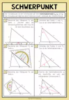 Vorschau - Poster - Schwerpunkt im Dreieck | Poster & Merkblatt Mathematik - Seite 1