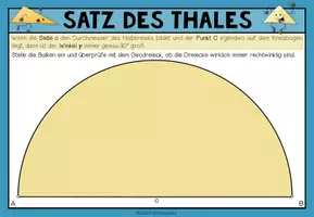 Vorschau - Stationenlernen - SATZ DES THALES (Dreiecke) - Legeübung - Seite 2
