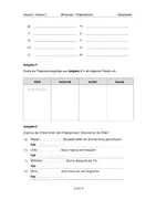 Vorschau - Arbeitsblätter - Aufgabenblatt Deutsch: Wortarten - Präpositionen für die 5. Klasse - Seite 2