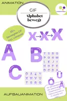 Vorschau - selbst erstellte Cliparts/Grafiken - Gifs | animierte Buchstaben | 29 Dateien | flieder | Alphabet auch kommerziell - Seite 1