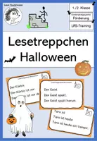 Vorschau - Fördermaterial/Inklusion - Lesetreppchen "Halloween" (Leseförderung) - Deckblatt