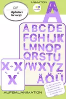 Vorschau - selbst erstellte Cliparts/Grafiken - Gifs | animierte Buchstaben | 29 Dateien | flieder | Alphabet auch kommerziell - Deckblatt