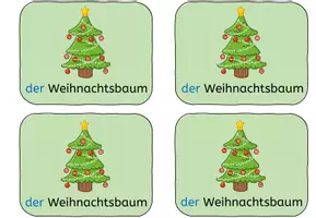 Vorschau - Bildkarten - Wortschatzheft Weihnachten - Seite 1