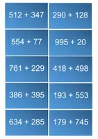 Vorschau - Aufgabenkarten - Karten Rechnen im ZR 1000 HZE + HZE - Deckblatt