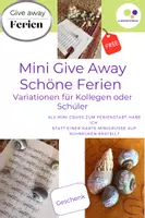 Vorschau - Mal- und Bastelvorlagen - Mini Gruss zum Ferienstart | Kollegen oder Schüler - Deckblatt