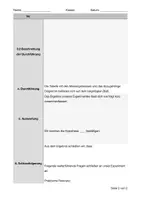 Vorschau - Arbeitsblätter - Materialpaket Experimente/Protokolle - Seite 1