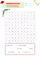 Vorschau - Arbeitsblätter - Materialpaket Suchsel "Weihnachten" differenziert - Seite 1