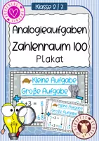 Vorschau - Fördermaterial/Inklusion - Analogieaufgaben ZR 100 - PLAKAT - Deckblatt