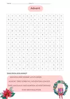 Vorschau - Spiele - Suchsel Advent - mittel - Deckblatt