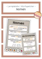 Vorschau - Poster - Nomen - Lernplakate / Wortspeicher - Deckblatt